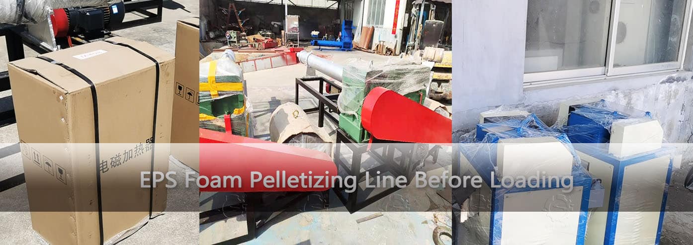 EPS Foam Pelletizing Line Before Loading