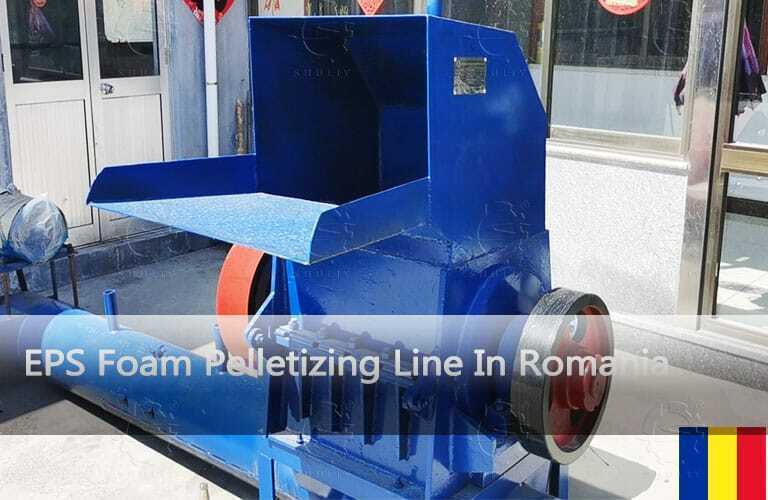 Máquina de reciclaje de EPS vendida a Rumania