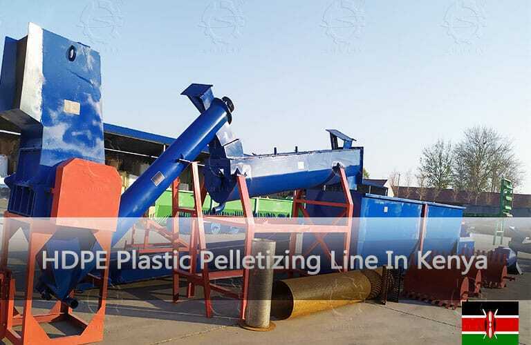 Línea de peletización de plástico HDPE en Kenia