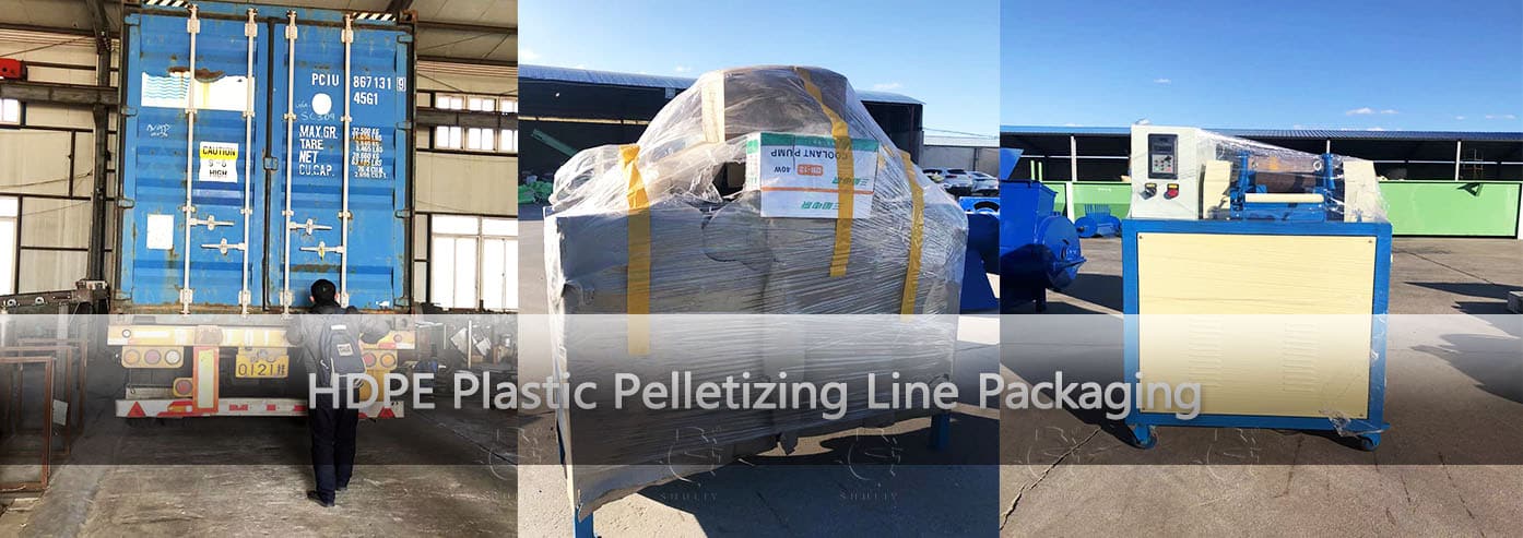 Emballage de ligne de pelletisation en plastique HDPE