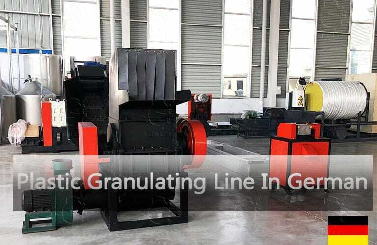 Línea de granulación de plástico en alemán