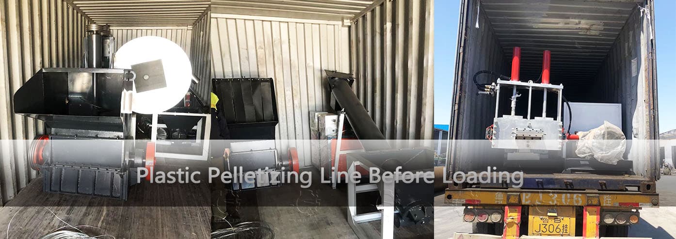 Plastic Pelletizing Line Before Loading