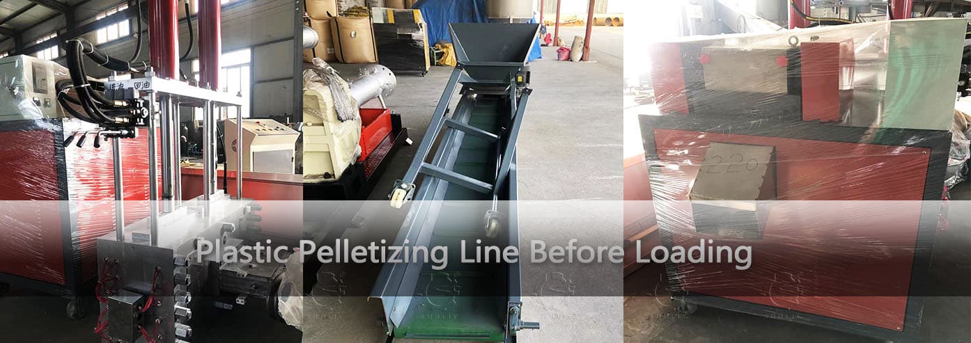 Plastic Pelletizing Line Before Loading