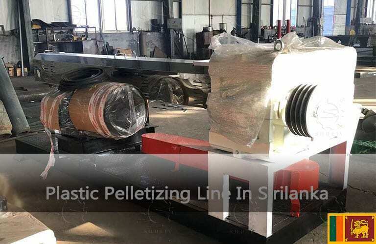 Línea de peletización de plástico en Sirilanka