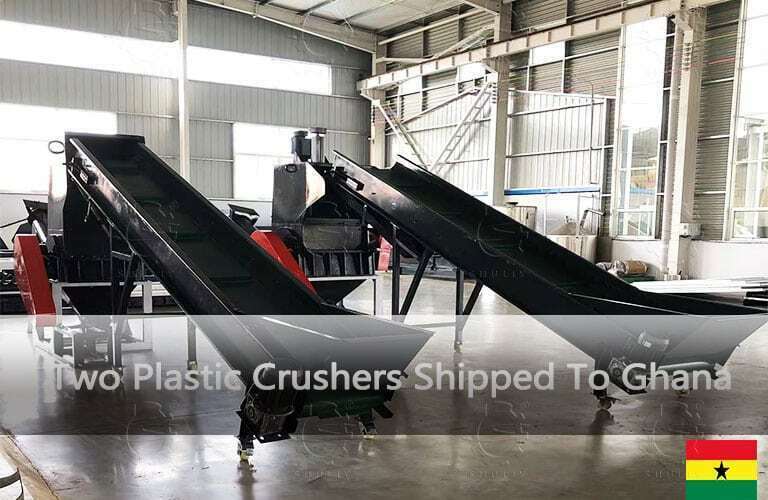 Dos trituradoras de plástico enviadas a Ghana