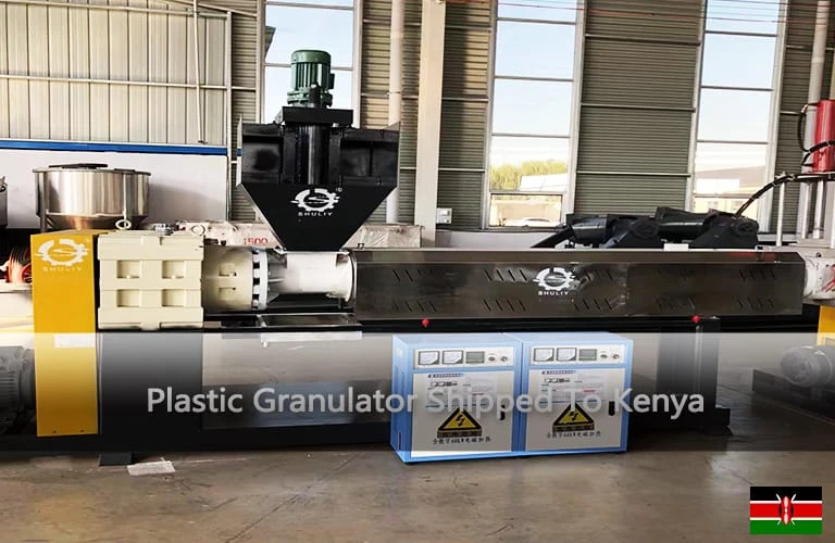 آلة تحبيب بلاستيكية يتم شحنها إلى كينيا