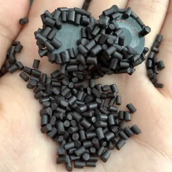 black plastic pellets