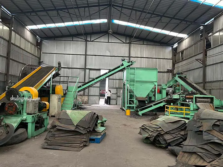 Línea de Reciclaje de Neumáticos