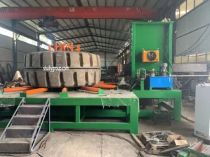 Pantalla de la máquina de reciclaje de neumáticos