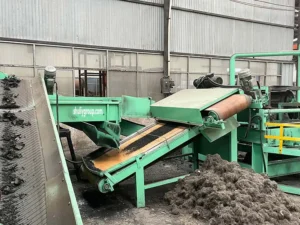 Resultados de separación magnética de una sola etapa