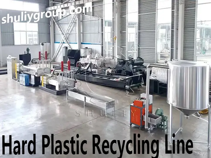 baris produksi pelet plastik