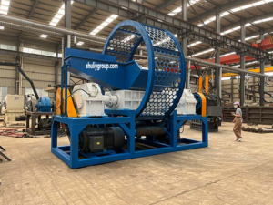 Máquina trituradora de neumáticos