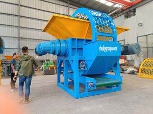 Máquina trituradora de neumáticos