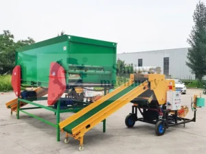  silage baler with silage feeder