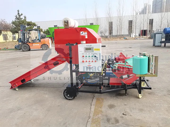 Enrouleur de petite balle ronde d'ensilage